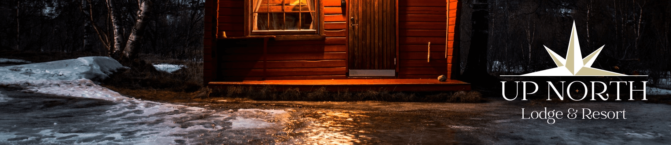 Cabin on a frozen lake; Photo by TomTookIt from Pexels